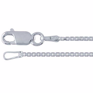 36" Italian Diamond Cut Box Chain