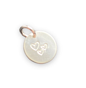 Large Triple Heart Charms