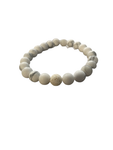 White Turquoise Stretch Bracelet