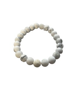 White Turquoise Stretch Bracelet