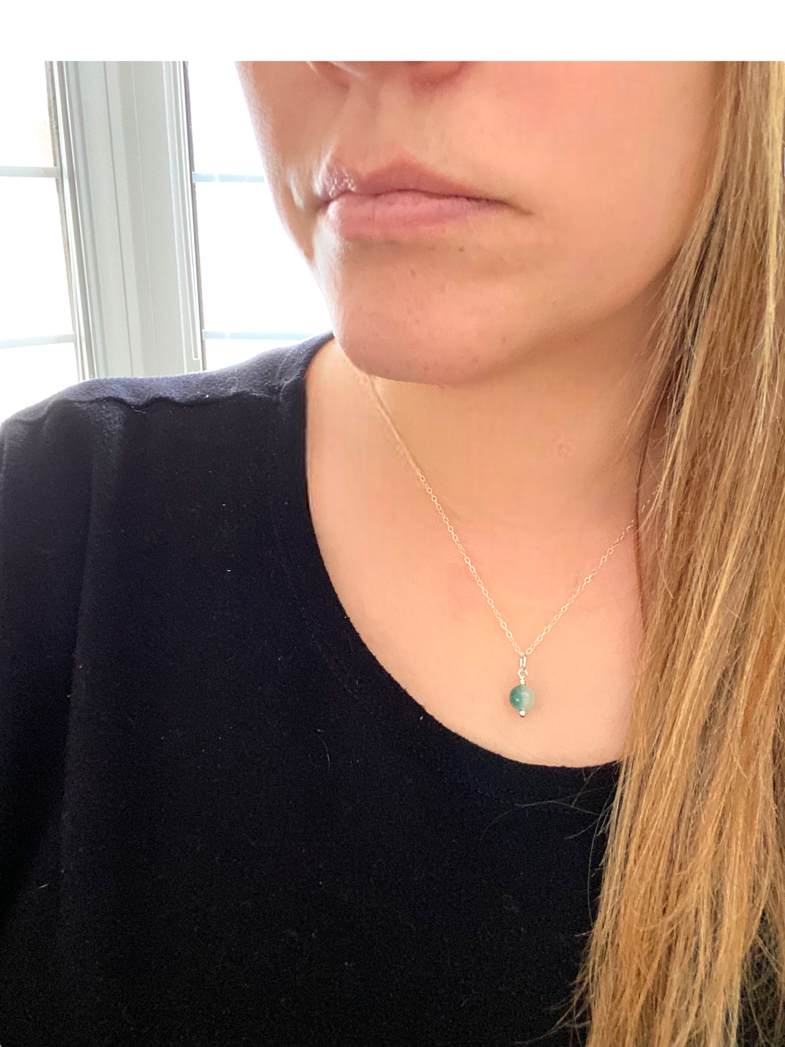 Jade charm necklace deals